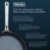 Viking Blue Carbon Steel 10-Inch Fry Pan