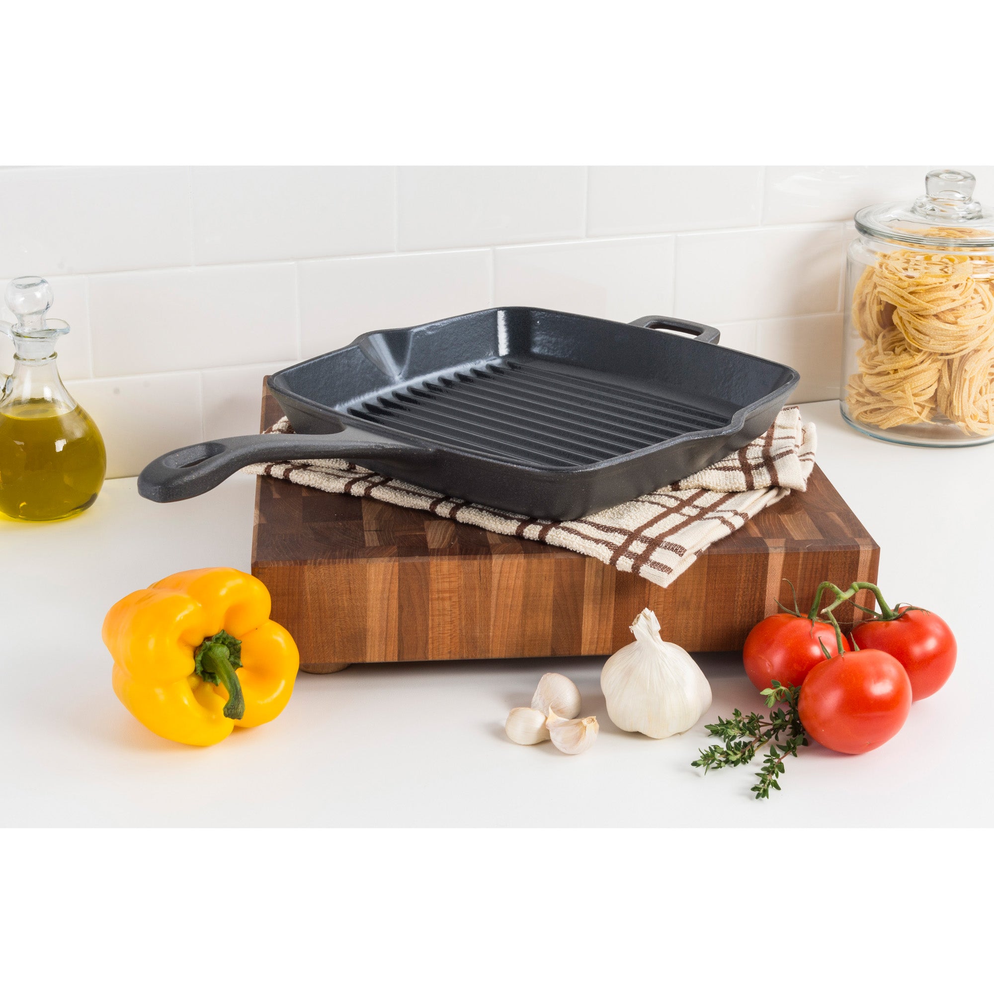 Viking Cast Iron 12-Inch Fry Pan, Charcoal