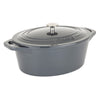 Viking Cast Iron 7-Quart Oval Roaster-Gray