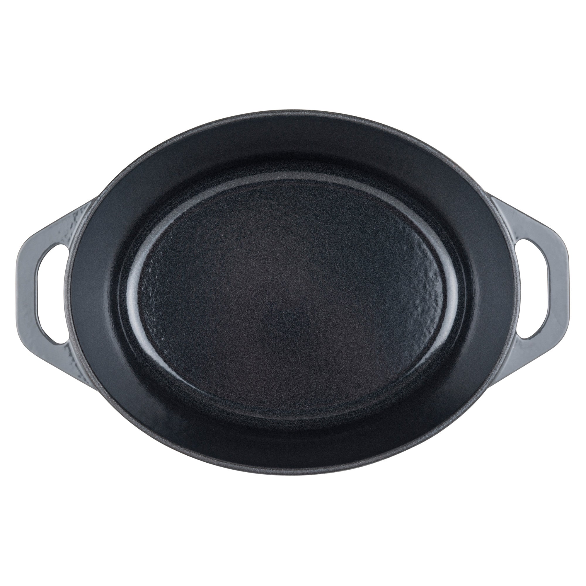 Viking Cast Iron 7-Quart Oval Roaster-Gray