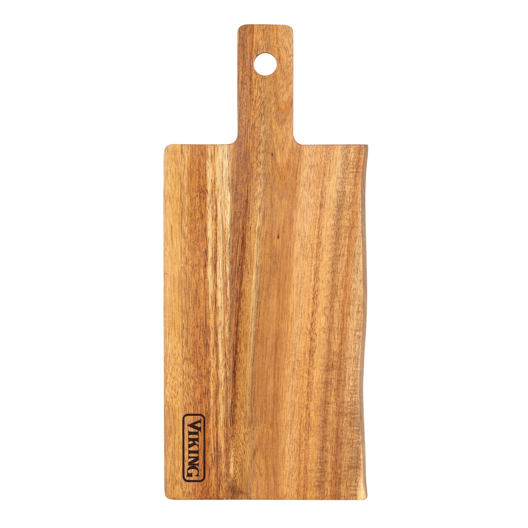 Viking Acacia Carving Board with Juice Well and Metal Handle – Viking  Culinary Products
