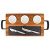 Viking 7-Piece Acacia Wood Slate Cheese Board Set