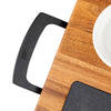 Viking 7-Piece Acacia Wood Slate Cheese Board Set