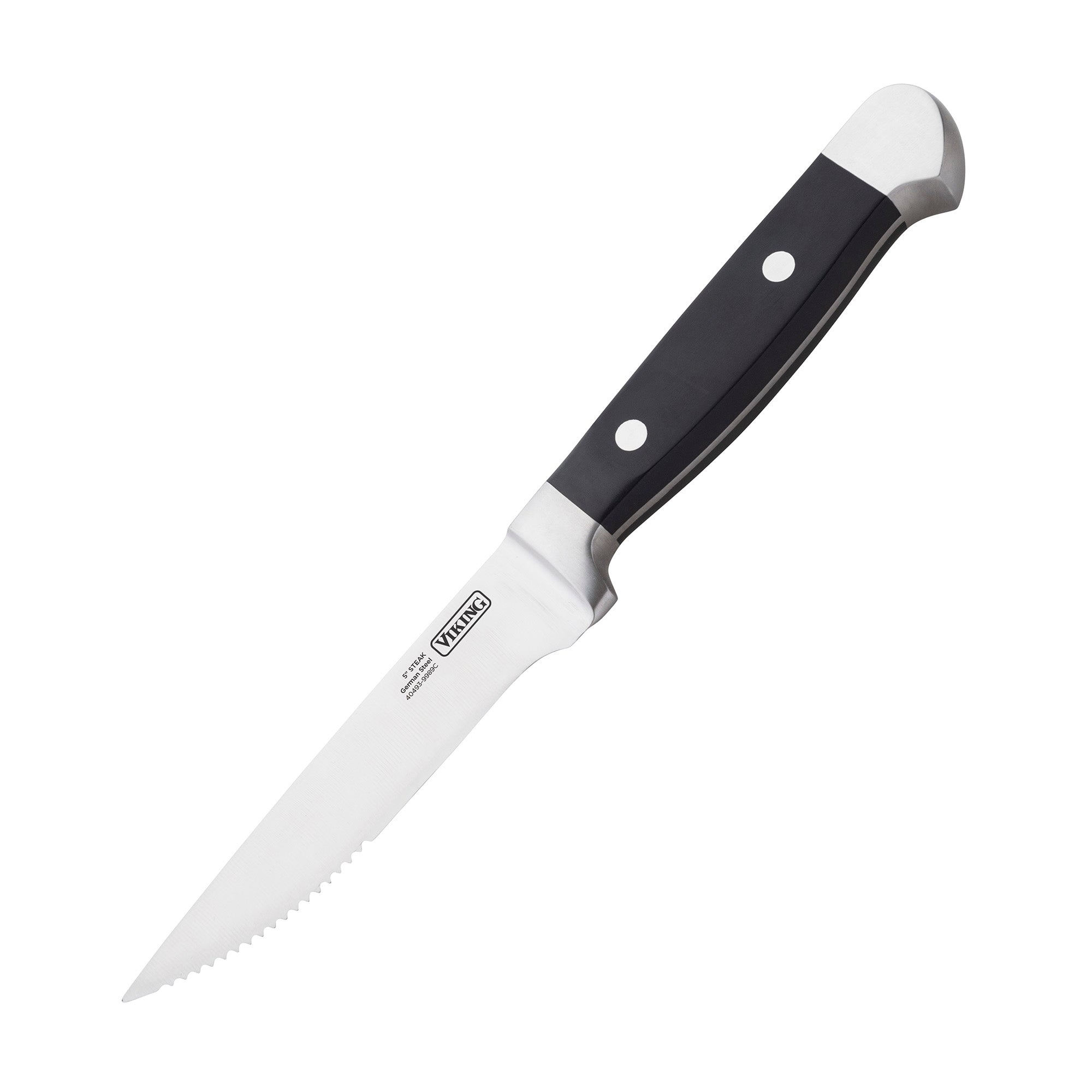 Royal Norfolk Cutlery 8-Piece Stainless Steel Serrated Steak Knife Set – Riveted Handles