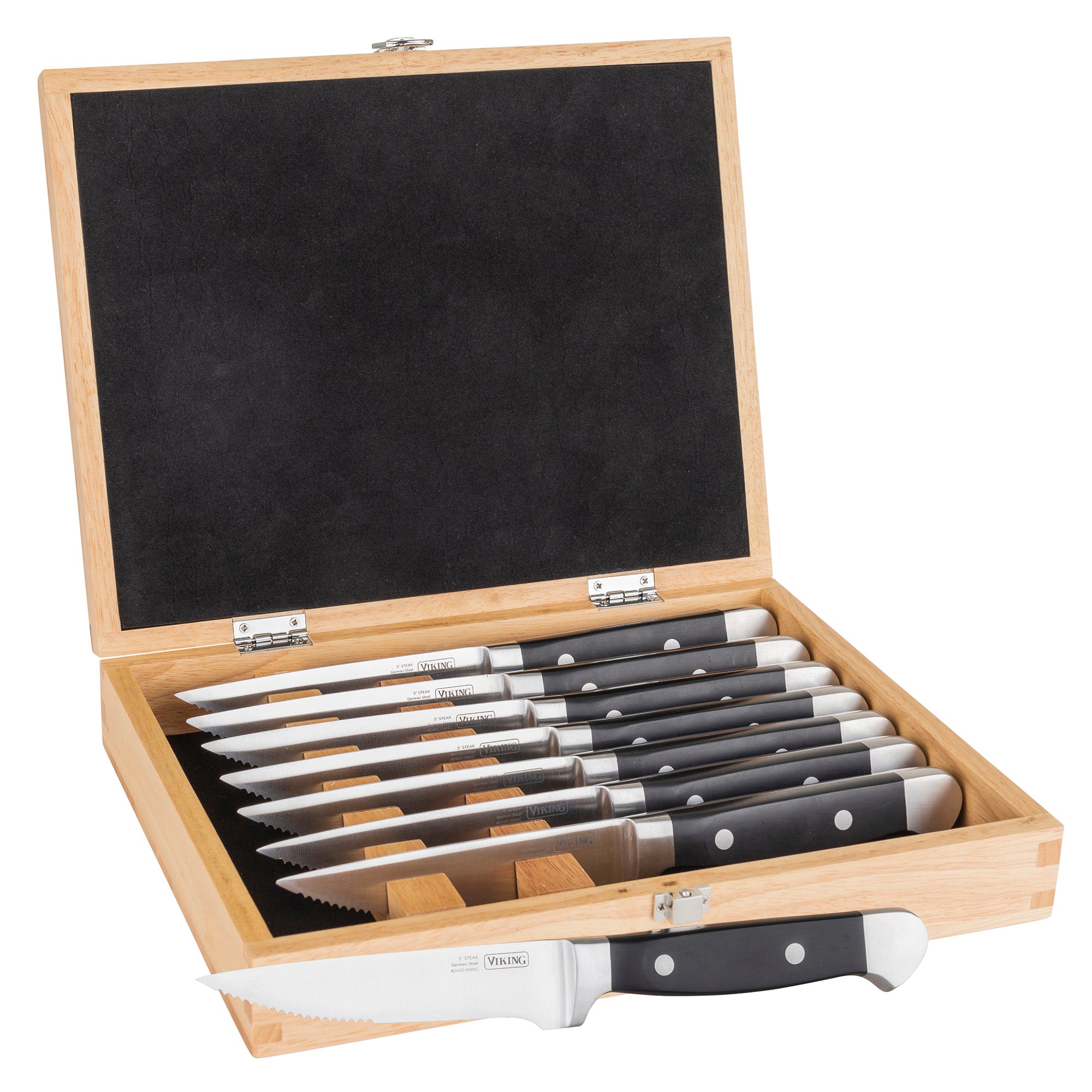 11 Piece Cutlery knife set, Black ABS