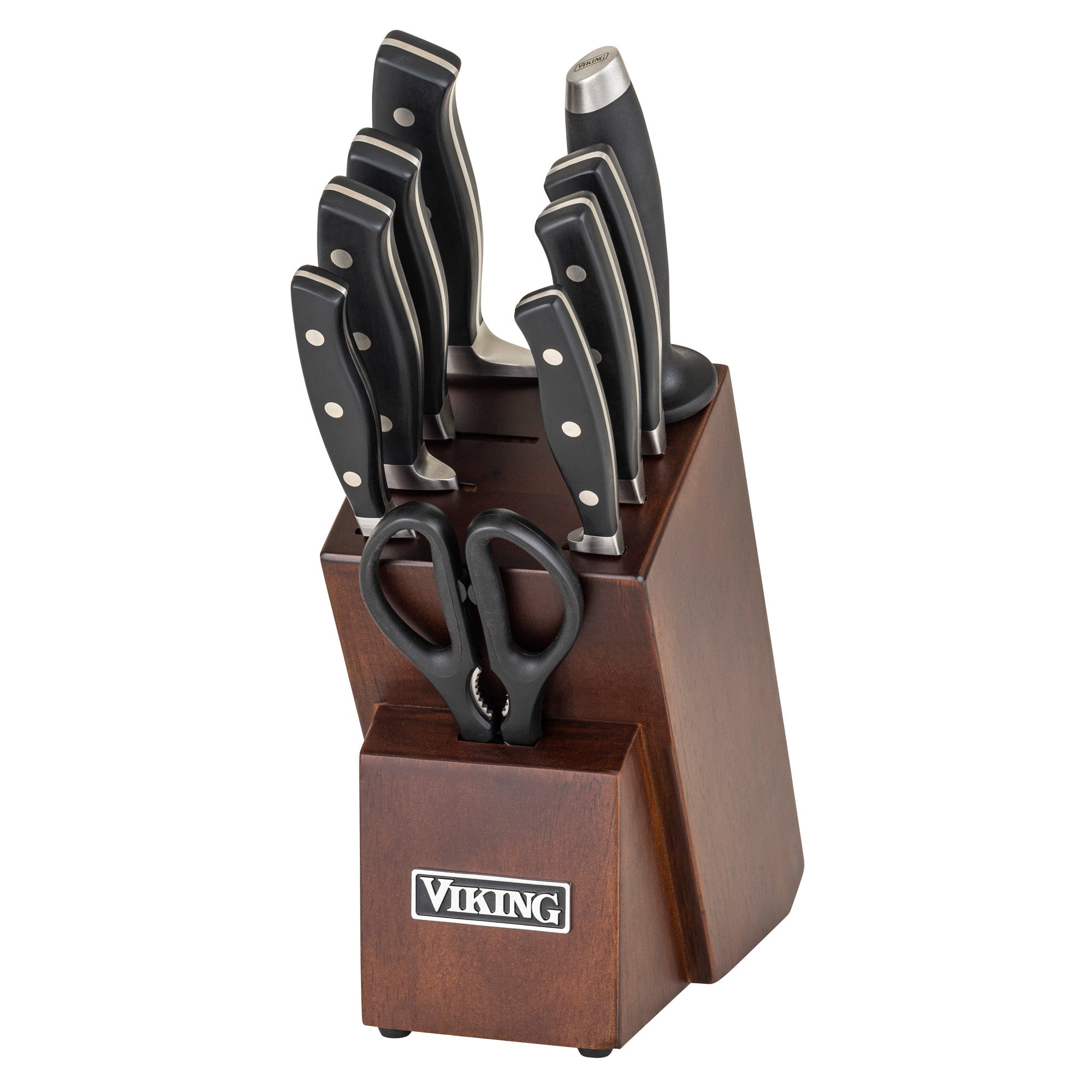 Buy the Set of 9 Chicago Cutlery Knives In Wood Block