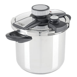 Product Image for Viking Easy Lock Clamp 8-Quart Pressure Cooker with Steamer Insert