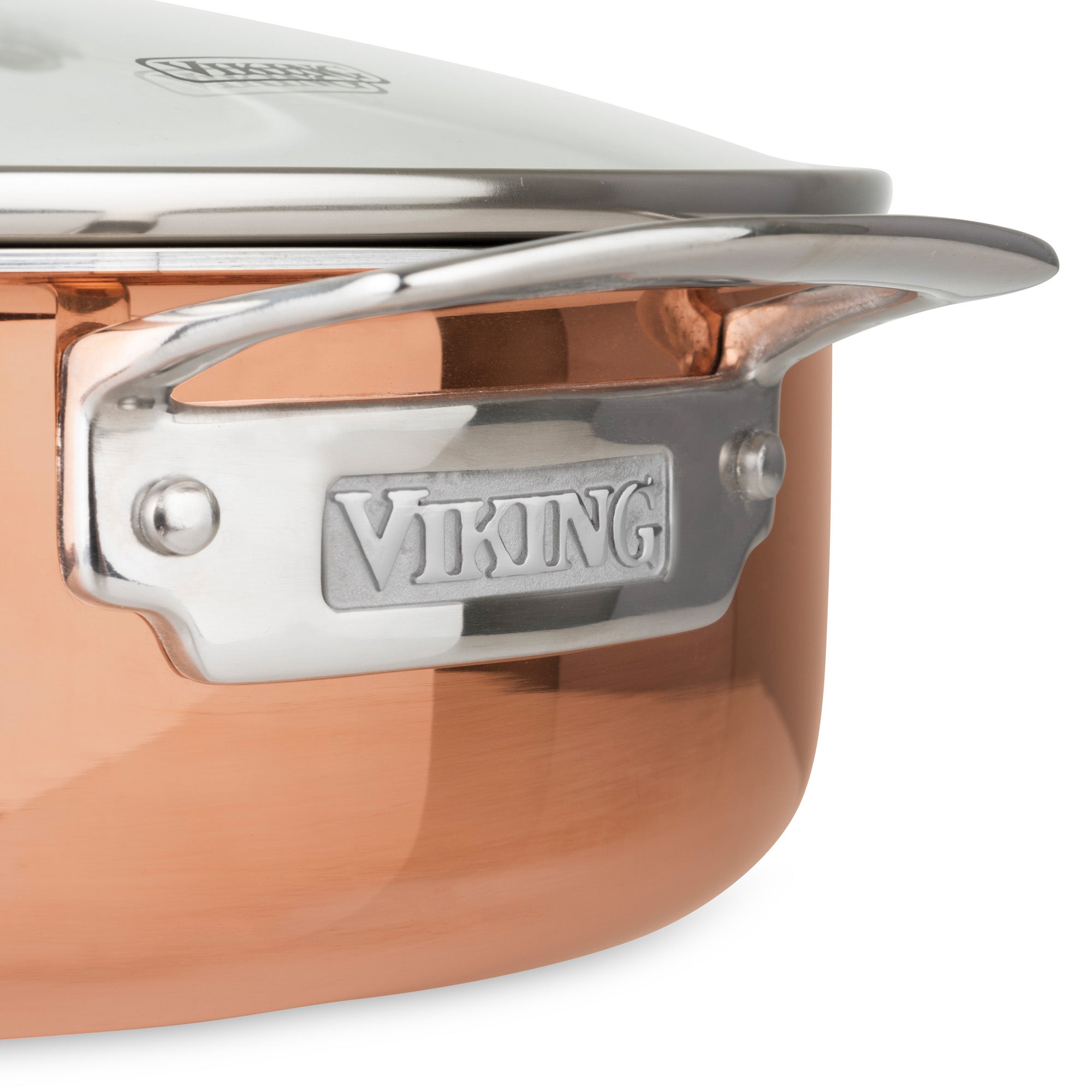 Viking 3-Ply Copper Clad 13-Piece Cookware Set with Glass Lids