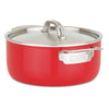 Viking Multi-Ply 2-Ply 11-Piece Red Cookware Set with Metal Lids